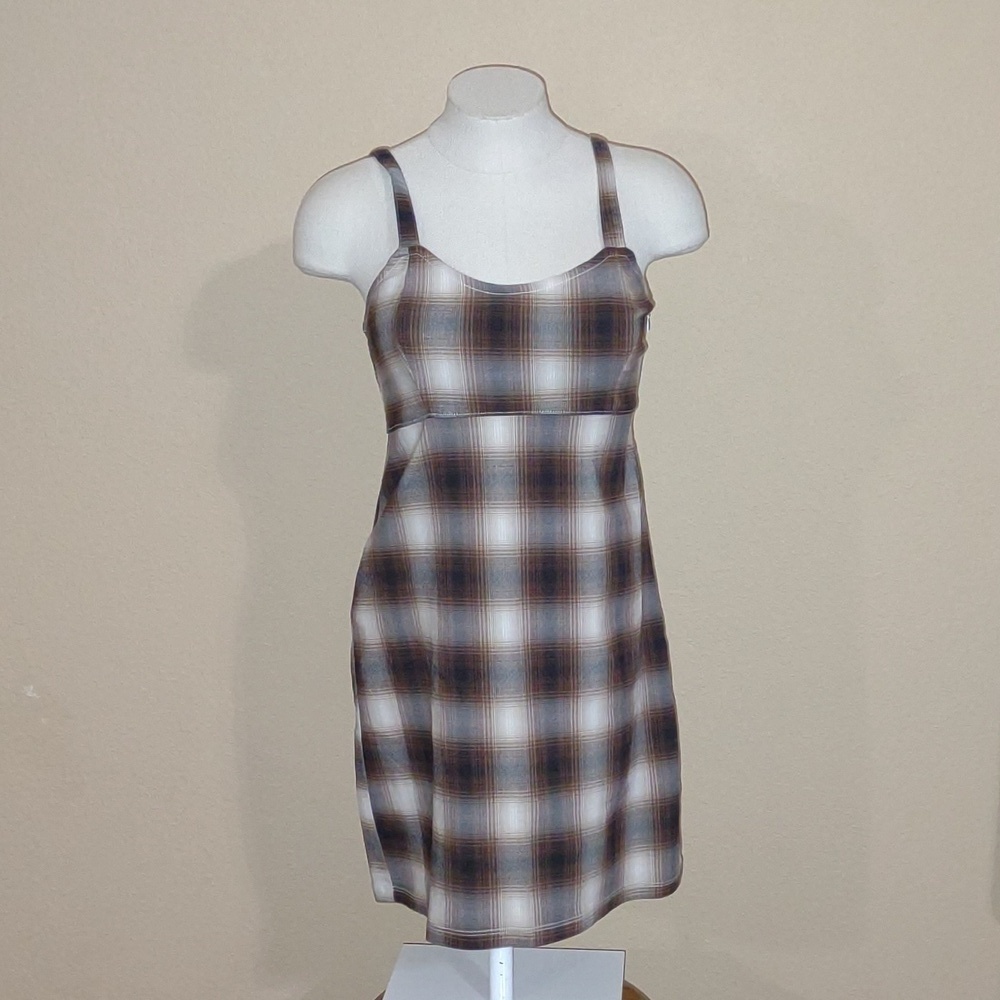 NWOT Hollister Side Zip Plaid Mini Dress Size S